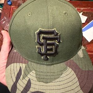 New Era Green and Camouflage Hat